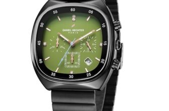 Daniel Hechter Paris Bercy Collection Modern Chronograph Watch for Men with Square Dial and Stainless Steel Strap