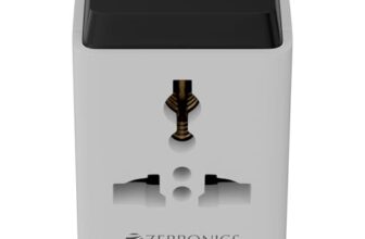 Zebronics 3 Pin Multiplug Travel Adapter With Universal Socket | 1440 Watts | 6 Amps | Compact & Durable Converter Plug for Travel, Home & Office Use (Power Plug 31)