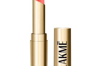 Lakme Unreal 3D Slim Bullet, Matte Lipstick, Lightweight shine, Nude Brick, 3.6g