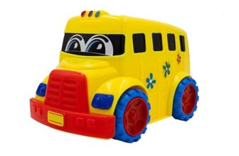 ToyBharat School Bus – Friction-Powered Multicolour Toy for Kids 3–6 Years, Safe, Durable & Fun Gift