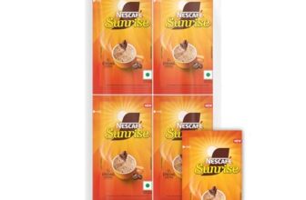 Sunrise Instant Coffee Powder by Nescafé | Strong Aroma for the Perfect Start to Your Day | Coffee Chicory-Mix | Pack of 30 Sachets, 3.8g each, 114g