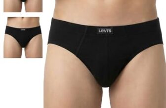 Levi’s Men’s Cotton BRIEF (Pack of 3) (PR82846_Black, Black, Black_Large_Black_L)
