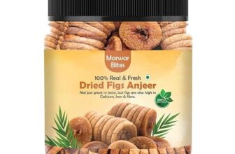 MarwarBites Premium Afghani Anjeer 1KG | Soft Juicy Dried Figs Dry Fruit | No Added Sugar | Rich Source Of Fiber | Low in Fat | Healthy Snack Jar Pack