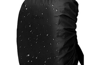 Backpack Rain Cover Waterproof Coated Bag Protector with Adjustable Buckle and Storage Pouch, Elastic Dustproof Cover for Laptop, School, Trekking, Hiking and Travel Backpacks