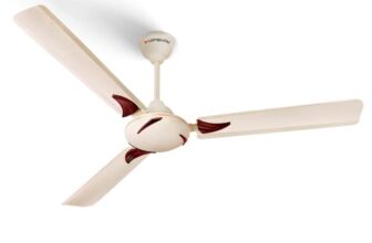 LONGWAY Creta P2 1200 mm/48 inch Ultra High Speed 3 Blade Anti-Dust Decorative Star Rated Ceiling Fan (Ivory, Pack of 1)