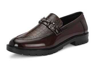 Massari PU Leather Latest Loafers Shoes for Men