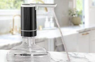 GLUN ® Rechargable Water Dispenser, Portable Automatic Foldable Nozzle Water Dispenser Pump, Type-C Cable Pump for 5 to 20 Litre Bottle, Multicolor