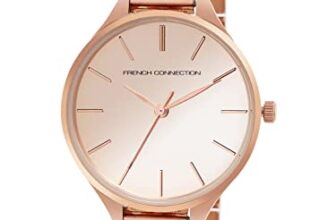 French Connection Women’s Ella Analog Watch Rose Gold Strap-FCS003C