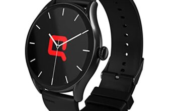 Compaq Q Watch Balance Series with HD Display| BT Calling| AI Voice Assistance |Instant Messaging Notification| Blood Pressure Monitoring| Heart Rate Monitoring| (Black)