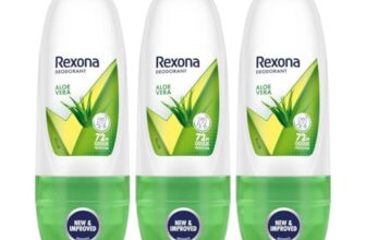 Rexona Aloe Vera Underarm Roll-On Deodorant for Women | 72 Hours Long-Lasting Odour Protection | 0% Alcohol, Safe on Skin | 25ML (Pack of 3)