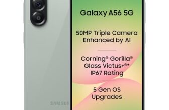 Samsung Galaxy A56 5G (Awesome Olive, 8GB, 256GB) | Awesome Intelligence: Circle to Search, Intelligent Editing | Awesome 6 OS & 6 Years Security Updates | IP67