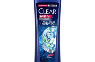Clear Men Cool Sport Menthol Anti-Dandruff Shampoo with Vitamin B3 & Taurine for Greasy Scalp, Removes Germs, Dirt & Flakes, Refreshing Fragrance (310 ml)