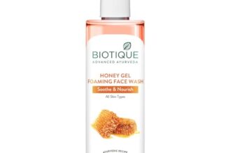 Biotique Honey Gel Soothe & Nourish Foaming Face wash | Soap Free Formula | Reduce Dryness | 100% Botanical Extracts | Suitable for All Skin Types | 250ml
