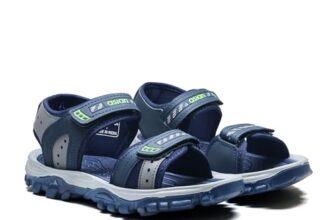 Asian Mens VIRAT-04 Casual Sandals with adjustable velcro closure for easy wear with flexible fitting and trendy and stylish looks with unique sole design | ideal for everyday use for mens as well as boys,UK 9