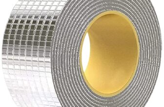 Leakage Repair Waterproof Tape for Pipe Leakage Roof Water Leakage Solution Aluminium Foil Tape Waterproof Adhesive Tape Sealing Butyl Rubber Tape for Surface Crack, Pipe