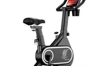 Lifelong Fit Pro Spin Fitness Bike with 7Kg Flywheel, Adjustable Resistance & Heart Rate Sensor for Fitness at Home Workouts|Max Weight Capacity: 120 kg (LLSBB50, Black)