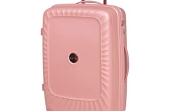 ROMEING Sicily 24 inch, Polypropylene Luggage, Hard Sided, (Pink 65 cms) Medium Check-in Trolley Bag | 8 Spinner Smooth Wheels | TSA Lock | Unbreakable | Men & Women & Kids