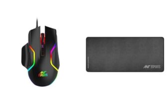 Ant Esports GM320 RGB Optical Wired Gaming Mouse | 8 Programmable Buttons | 12800 DPI I Ergonomic De