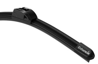 ENHANCIO 15 Inch Car Wiper Blade | Universal Flat Windshield Wiper | Graphite Coated Rubber for Streak Free Cleaning | All Season Durable Performance | Easy Quick Clip Installation Fit