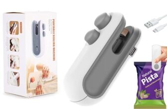 UCRAVO Mini Sealer USB C Rechargeable Sealer 2 In 1 Sealer Heat Seal With Cutter And Magnet Mini Resealer Machine For Plastic Snack Kitchen supplies