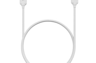 Zebronics Type C – Type C Braided Cable, 60 Watts, Upto 480Mbps Data Sync, Fast Charging, 1 M, Compatible with iPhone 15 & 16 Series, iPad, MacBook, Samsung, Android (Wattz 60CC5, White)