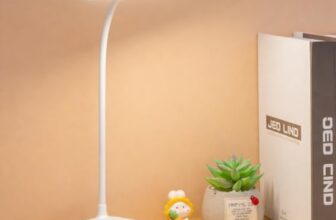 One94Store SlimGlow Design Rechargeable LED Table Lamp | Adjustable Desk & Study Light | USB Powered Reading Lamp with Stable Base (White)