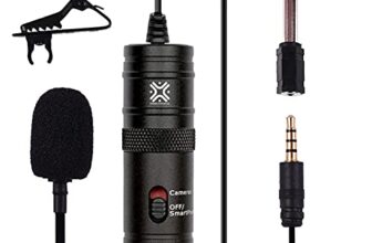 Xtreme Acoustics Professional Lavalier Lapel Collar Condenser Microphone for 3.5mm Jack Android Smartphones and Cameras, Recording mic for Singing, YouTube Content Creation (6 MTR)