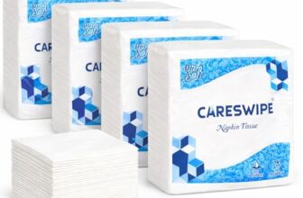 Careswipe Paper Napkins for Home 400 Sheets | Soft & Absorbent Tissue Paper Napkin for Office, Restaurants, Travel & Daily Use | 100 Sheets x 4 Packs | 30×30 cm Size