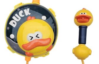 Popo Toys Holi Pressure Pichkari with Duck Character Bag Tank- 3 LTR, with Free Balloons, Gulal and Surprise Holi Gift | Multicolor | Duck Special Action Gun