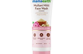 Mamaearth Multani Mitti Face Wash with Multani Mitti & Bulgarian Rose For Oil Control & Acne | Suits All Skin Types | Hydrating & Gentle | Paraben-Free | No Silicones | Sulphate-Free | For Men & Women | 100 ml