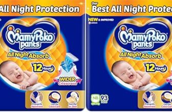 MamyPoko Pants All Night Absorb Baby Diapers, Newborn/X-Small (NB/XS), 96 Count, Upto 5kg (Pack of 2)