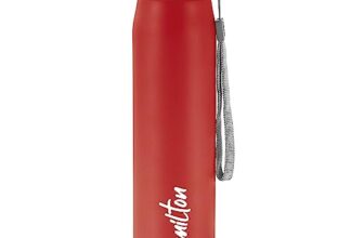 MILTON Handy 850 Stainless Steel Sipper Water Bottle 780 ml, Single Walled, ISI Certified I Leak Proof Lid, Rust Proof I For School, Office, Gym I Red