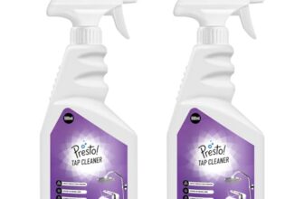 Amazon Brand – Presto! Tap Cleaner | 1L (500 Ml X Pack of 2) | Limescale & Grime Fighter | For Bathroom, Kitchen, Sink Fitting Taps