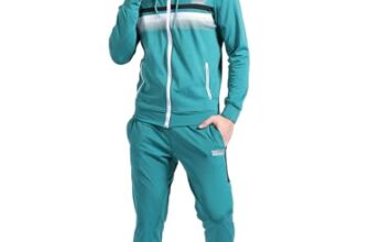 The Indian Garage Co Men’s Regular Fit Polyester Spandex Placement Print Hooded Sweatshirt And Jogger