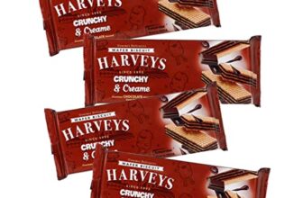 HARVEYS CRUNCHY & CREAME WAFERS || Wafer || Biscuits || Pack of 4 ||150g x 4 || 600g (Chocolate)