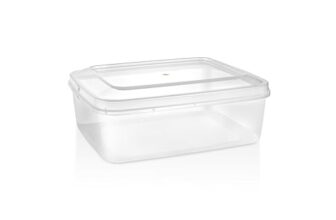 Aristo 444 Kitty Plastic Container for Home Storage, Staionery Transparent 2050ml – Set Of 6