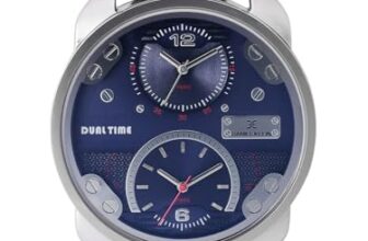 Daniel Klein Leather Analog Blue Dial Men’s Watch-Dk11125-2