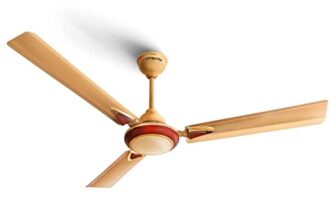 Longway Starlite-1 1200mm/48 inch High Speed Anti-dust Decorative 5 Star Rated Ceiling Fan 400 RPM with 3 Year Warranty (Golden Beige, Pack of 1)