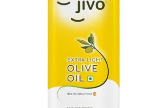 Jivo Extra Light Olive Oil 5 Litre TIN | Imported from Spain | Recommendable Daily Cooking for Roasting, Frying, Baking All type of Cuisines| Low Saturated Fat, Low Saturated Fat |
