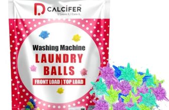 Dcalcifer Washing Machine Cleaner Balls, Reusable Tangle Free Clothes Cleaning Ball, Scrubbing Laundry Balls, Washing Balls Enhance Cleaning Power, Unique Size & Shape For Better Clean Pack Of 15