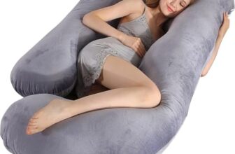 E – Ezra Pregnancy Pillows for Women Sleeping U Shaped Full Body Maternity Pillow with Removable Cover Maternity Support – for Back, HIPS, Legs, Belly for Pregnant Women
