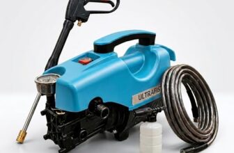 ULTRAFIST UF-PW2000 High Pressure Washer 2000W, 130 Bar Portable Car Washer Machine with Induction Motor, 10 L/Min Flow, Self Priming, 8M Outlet Hose, Spray Gun, Foam Bottle & Accessories