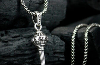 SYRMA SMA-PEN-HANUMAN-RAM-GADA-2 Silver Stainless Steel