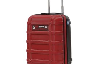 uppercase Cargo 56cm(Small) Cabin Trolley Bag Dual-Tone Spinner Hardsided Luggage Secure Combination Lock Scratch-Proof Surface Mesh ConviPack Suitcase for Men & Women 2000 Days Warranty(Red)