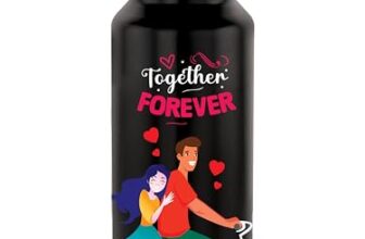 NIRLON Stainless Steel Single Walled Water Bottle 750ml, Water Bottles For Fridge, School,Gym,Home,office,Boys, Girls, Kids, Leak Proof (UV Printed Bottle, Together Forever, Sipper Cap)