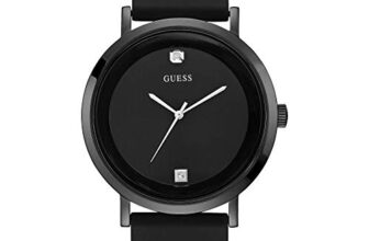 GUESS Round 44mm Black Dial Analog Men Watch – W1264G2