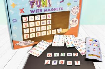 ToyMagic Magnetic Puzzles (150+ Pcs) | Wooden Magnetic Numbers, Calculator & Math Board | Fun & Educational Learning Toy for Kids Age 4+ | Improves Counting, Addition, Subtraction & Math Skills