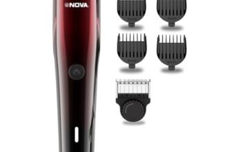 NOVA NHT 1132 Trimmer 150 min Runtime 24 Length Settings (Red)