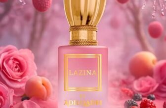 Adilqadri Lazina Attar Roll-On for Men & Women | Non-Alcoholic Long-Lasting Fragrance | Mango, Floral, Woody, Amber, Musk & Vanilla Notes | Premium Attar Perfume | 5.5ML Pack
