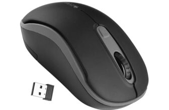 ZEBRONICS Dash Pro 2.4GHz Wireless Mouse, Upto 1600 DPI, 3 Level DPI, High Precision, Power Saving Mode, Comfortable & Lightweight, for Mac | Laptop | Computer (Grey)